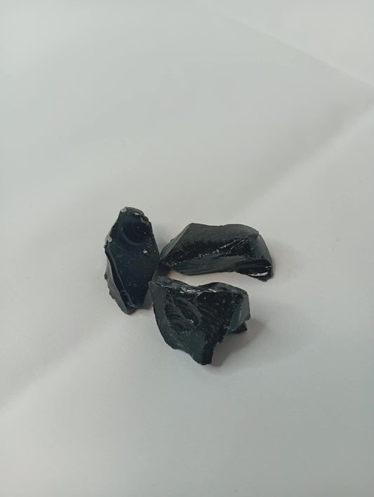 Sort Rå agat 1 stk