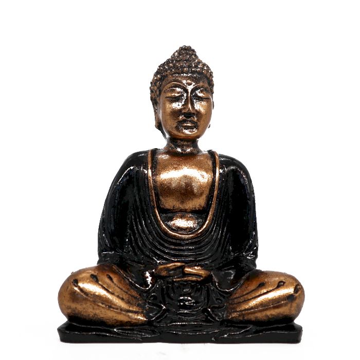 Sort og guld Buddha mellem