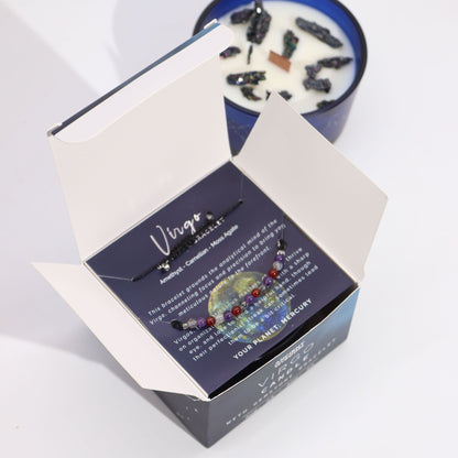 Krystal Duftlys og armbånd jomfru