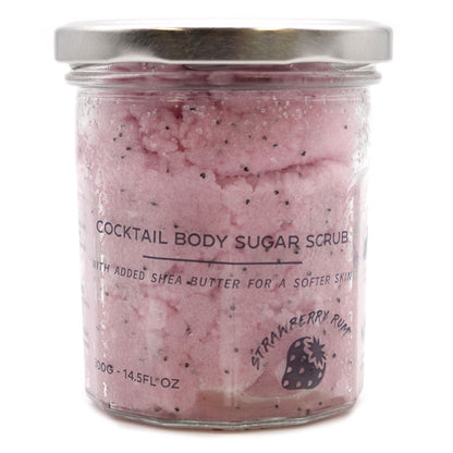 Cocktail Sugar Body Scrub – Strawberry Rum