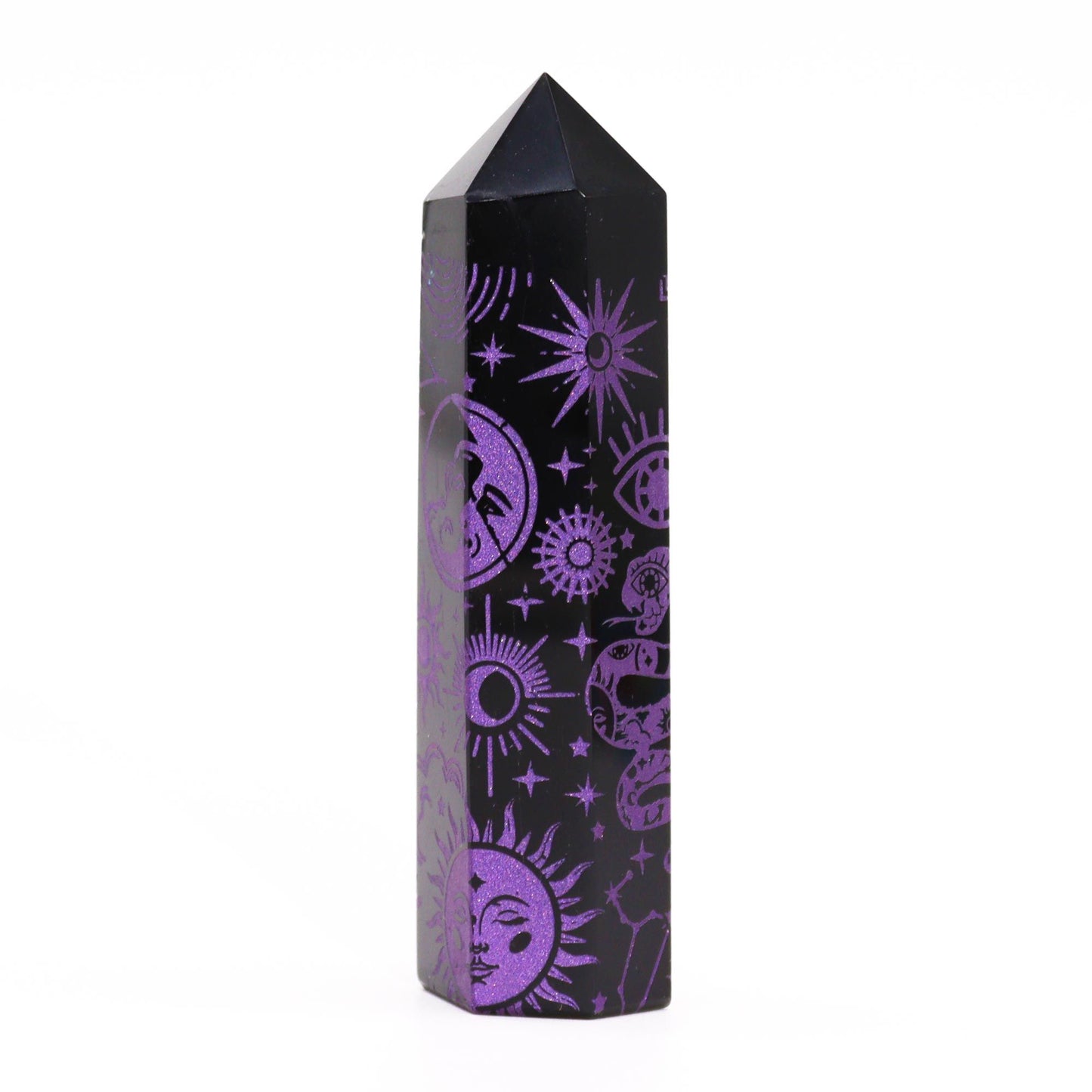 Lilla Himmelsk Obsidian Obelisk 9 cm
