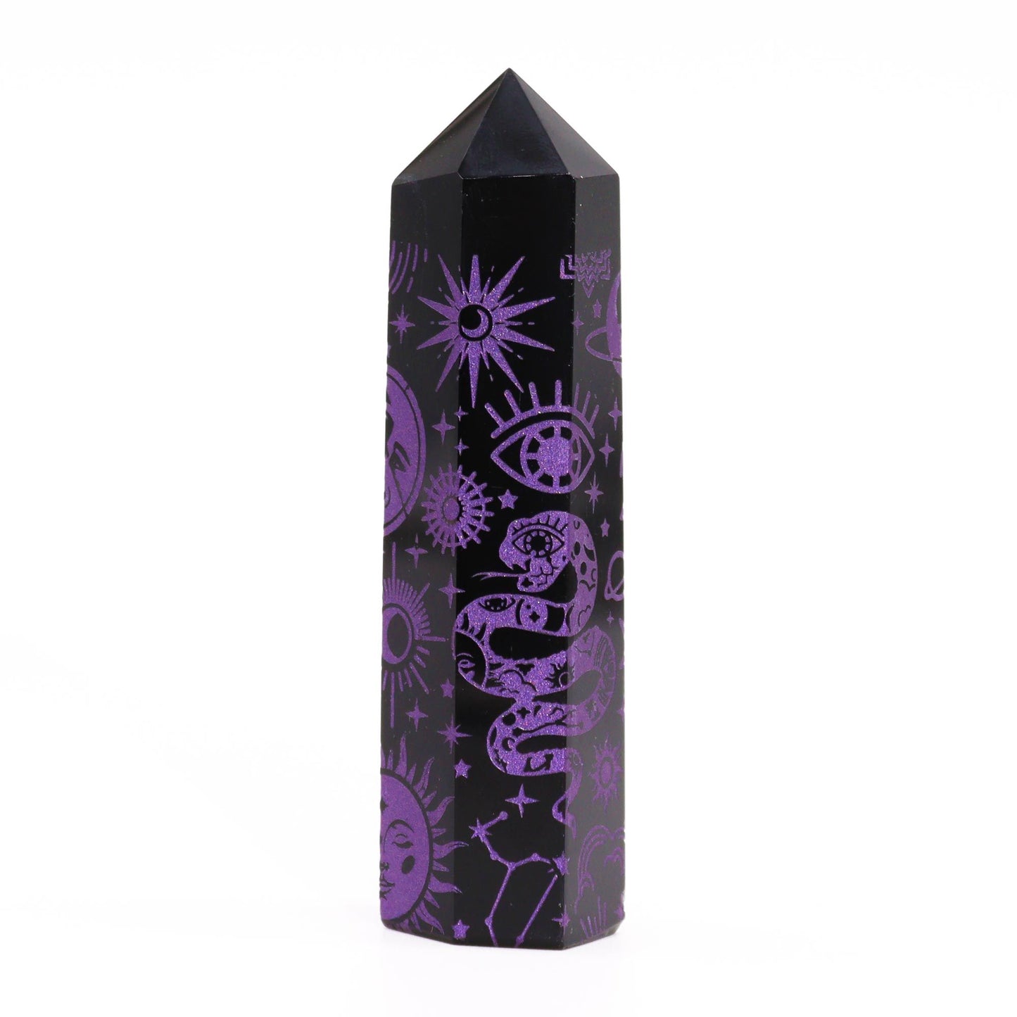 Lilla Himmelsk Obsidian Obelisk 9 cm