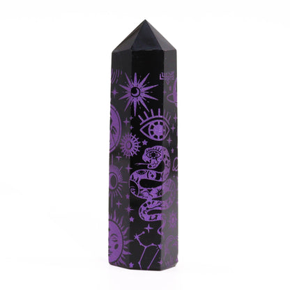 Lilla Himmelsk Obsidian Obelisk 9 cm
