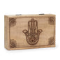 Big Rectangle Box 21.5x14x6.3cm - Hamsa Black Engraved