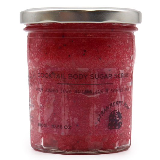 Cocktail Sugar Body Scrub – Strawberry Rum