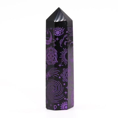 Lilla Himmelsk Obsidian Obelisk 9 cm