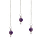 Faceted Gemstone Pendulum - Amethyst