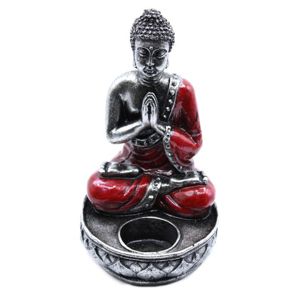 Buddha lysestage rød medium