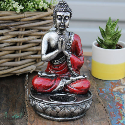 Buddha lysestage rød medium