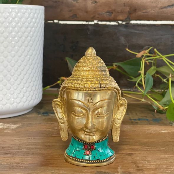 Buddha figur hoved 11.5 cm